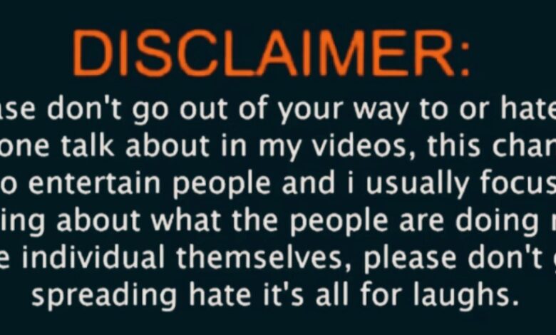 DISCLAIMER